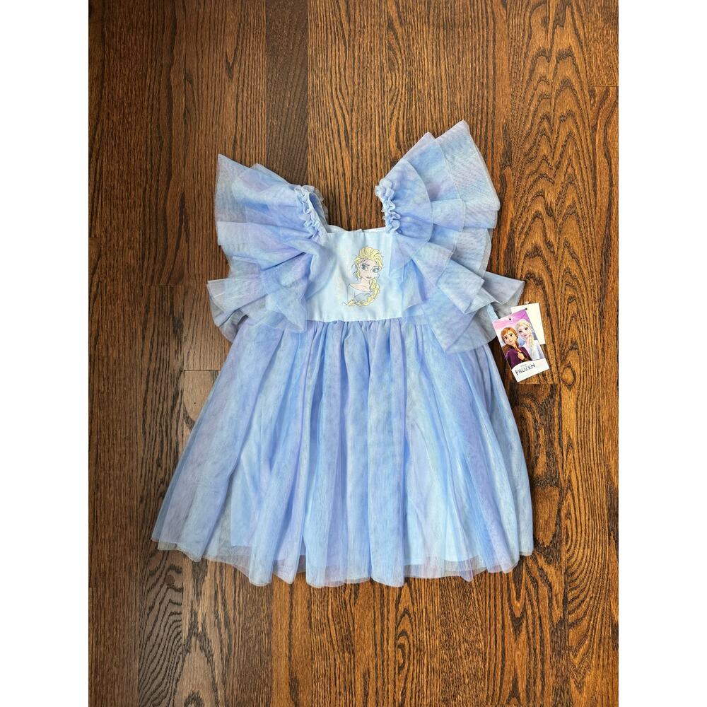 NWT Disney Frozen Elsa Ombre Blue Dress | 2T